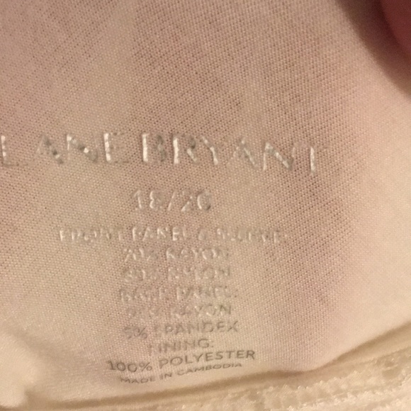 Lane Bryant lace front long sleeve top - Picture 3 of 3